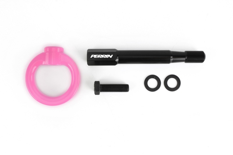 Subaru Forester Tow Hook Kit - Rear - Perrin Performance - Hyper Pink - `14-`19